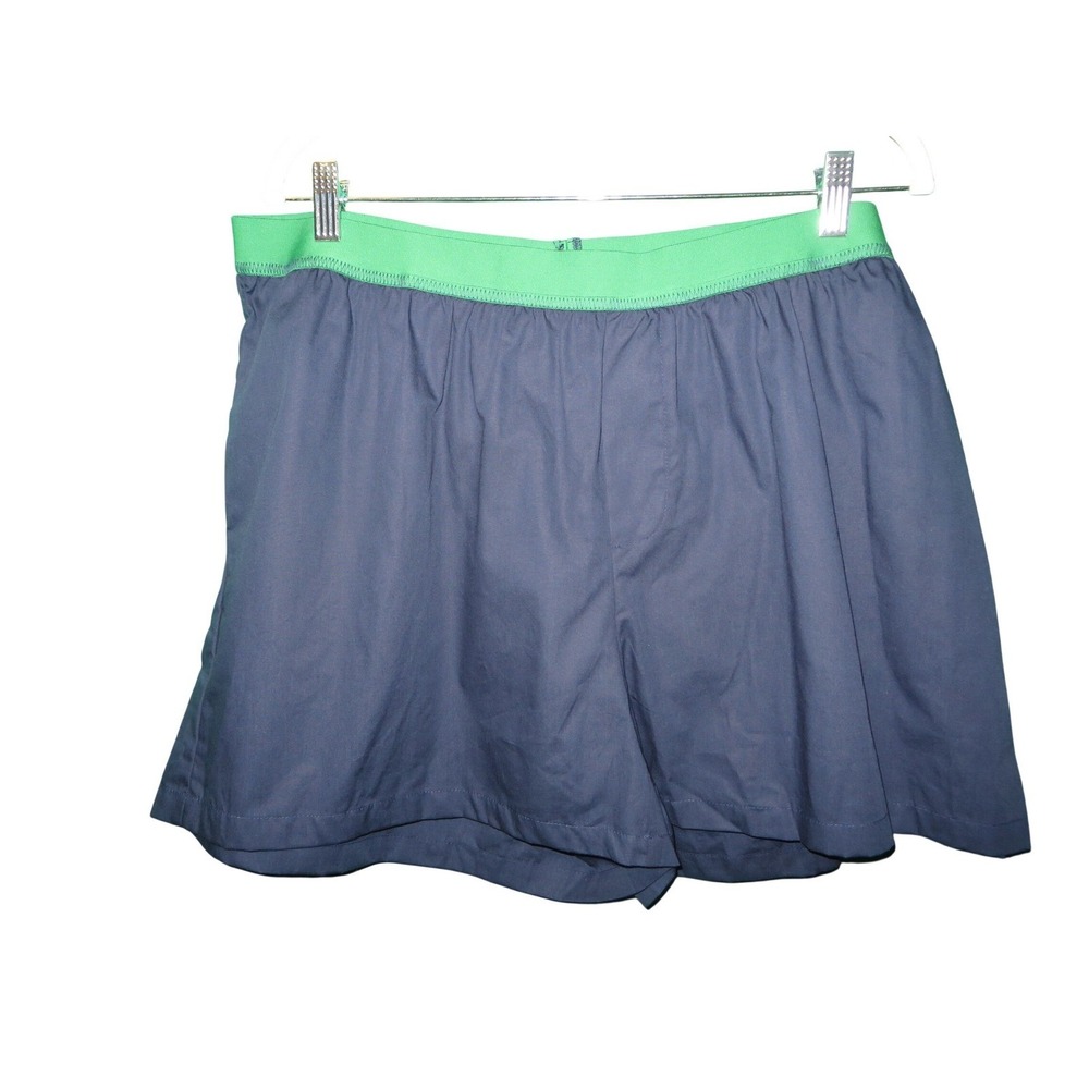 NWT Anthropologie Plus Navy Blue‎ Green Elastic Waist Shorts 1X New With Tags